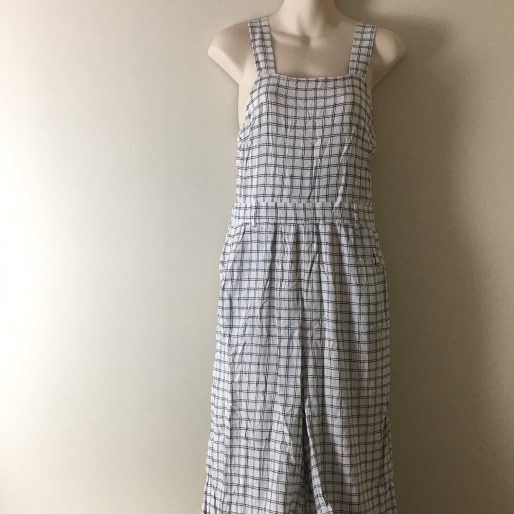 American Eagle checkered print jumpsuit